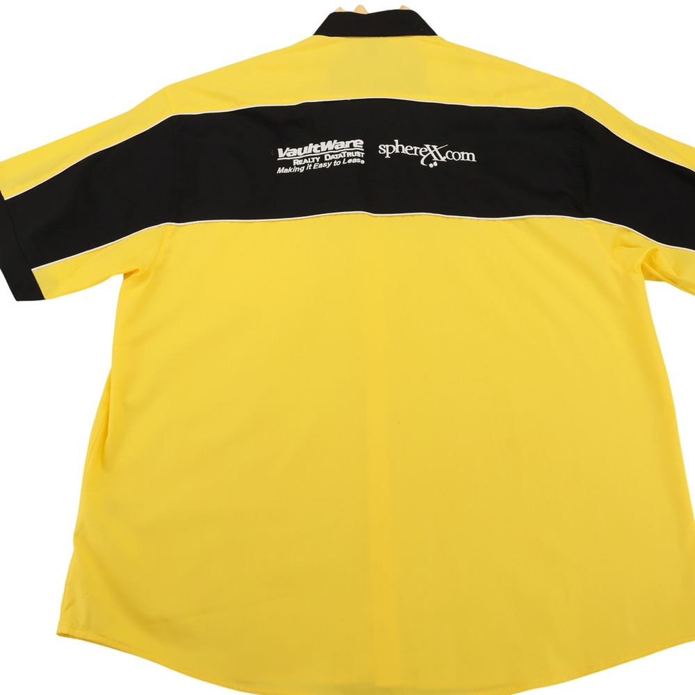 Bondurant Racing‎ AIM Conference Pit Shirt Mens XL Yellow Black Embroidered Logo - Picture 3 of 13